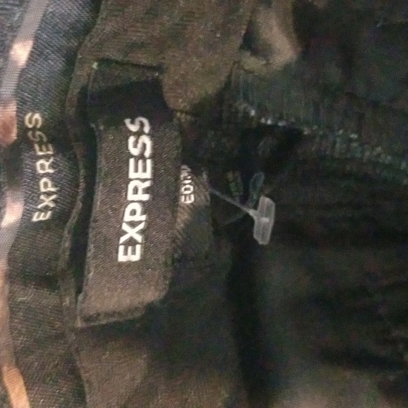 Express Size 2 Plaid Editor Fit Dress Pants - Picture 3 of 4